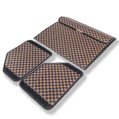 Gingham Brown