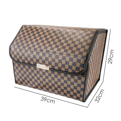 Gingham Brown