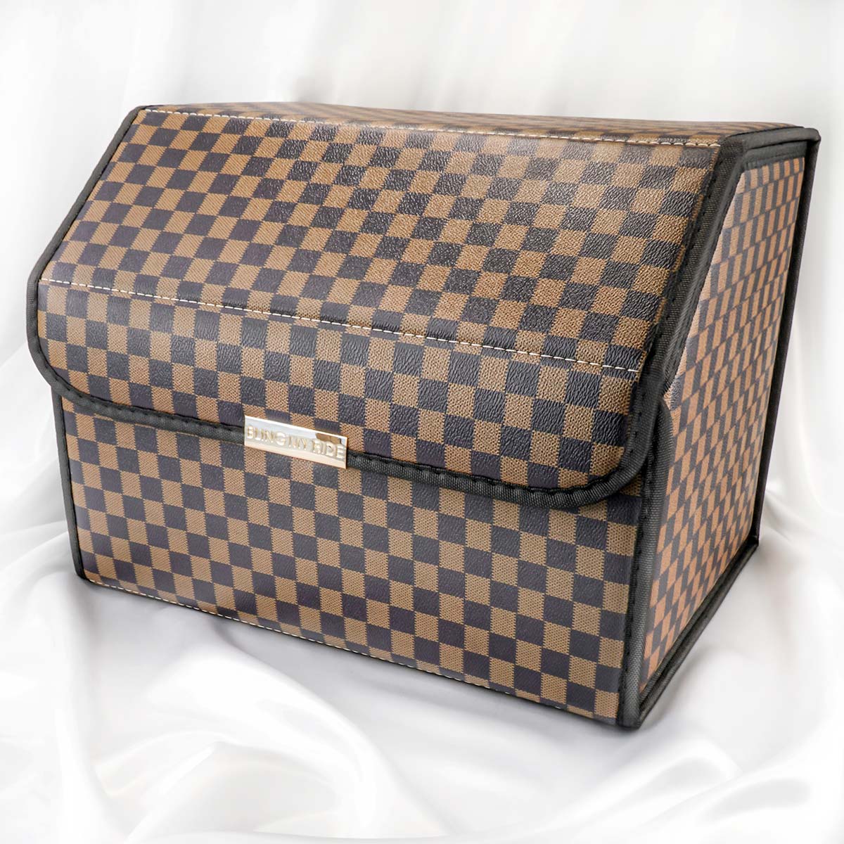 Gingham Brown