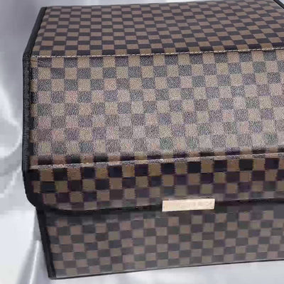 Gingham Brown
