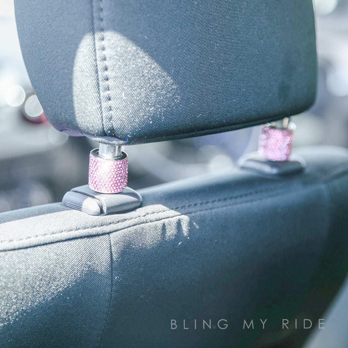 Bling My Ride pink rhinestone car headrest collar