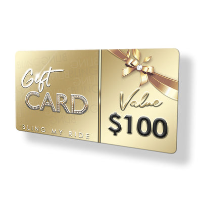 Bling My Ride has option to surprise your friend with a gift card