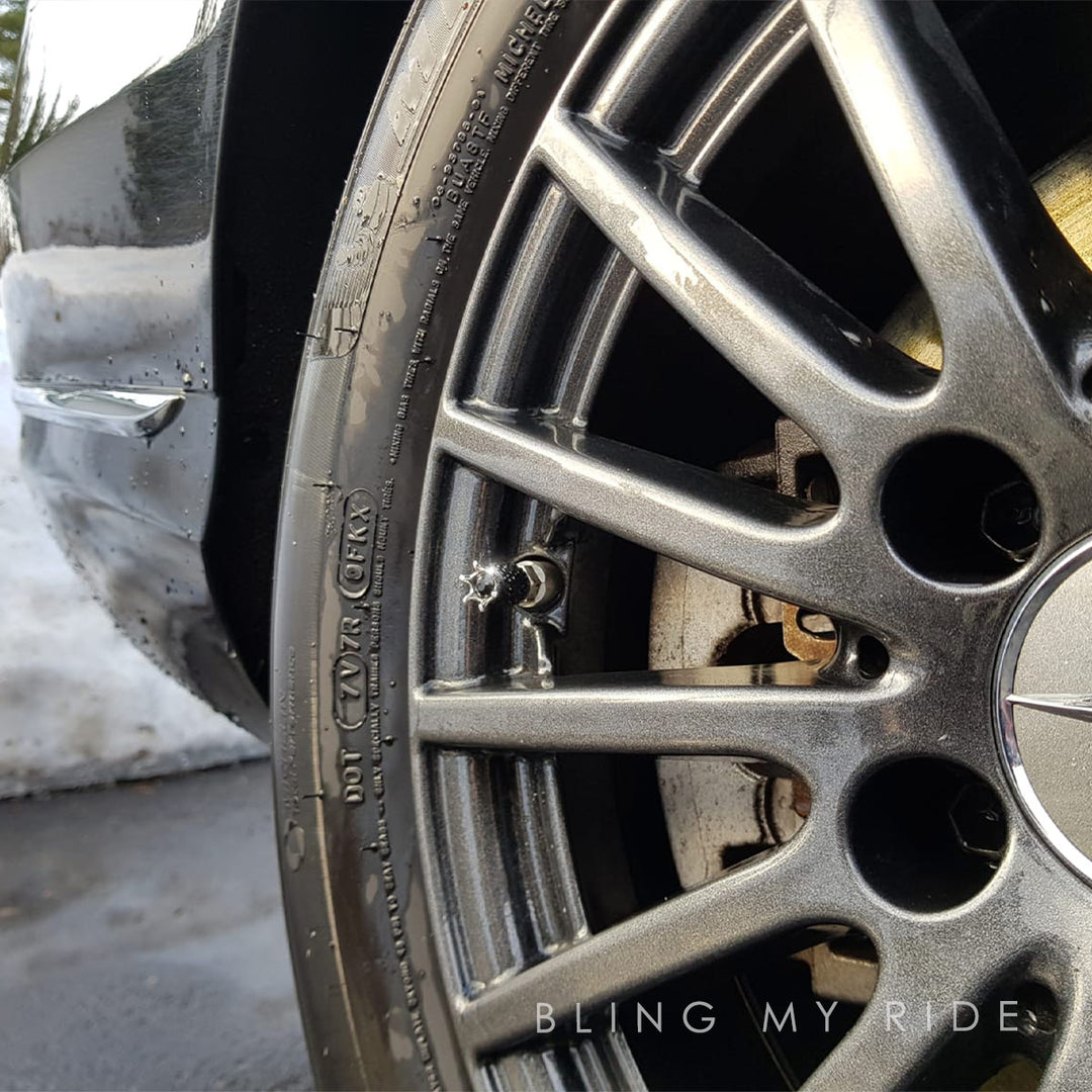 Bling My Ride Mercedes Benz bling crystal tyre air valve cap cover