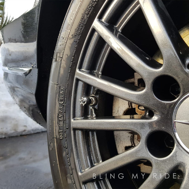 Bling My Ride Mercedes Benz bling crystal tyre air valve cap cover