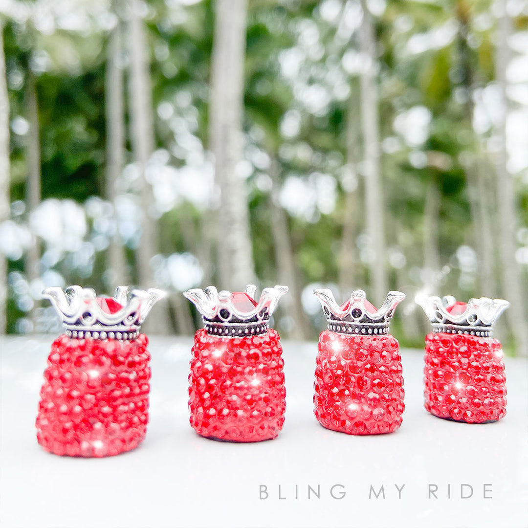Bling My Ride diamante bicycle tyre valve caps