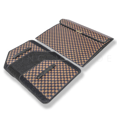 Gingham Brown